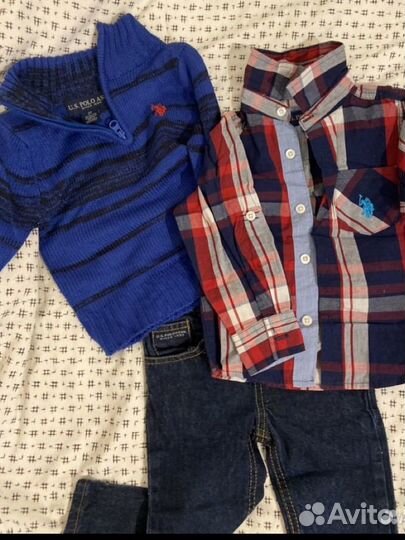 Комплект us polo assn 2Т, ботинки ralf lauren 24