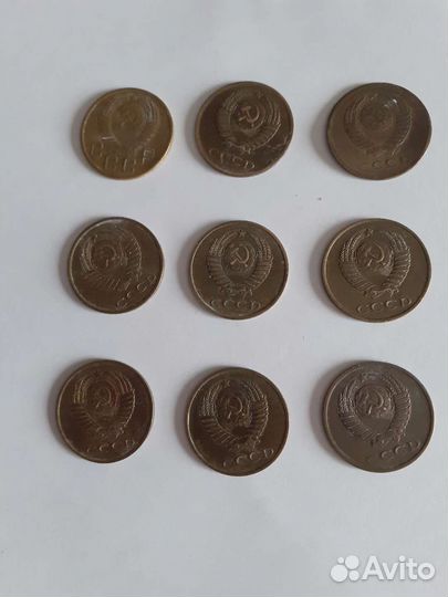 Монеты СССР номиналом 3 коп