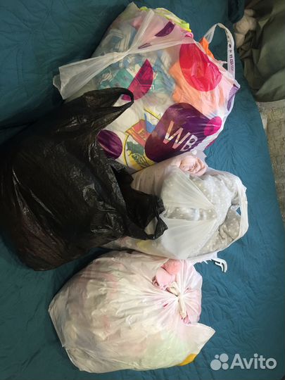 Детские вещи на девочку пакетом от 0-7 месяцев