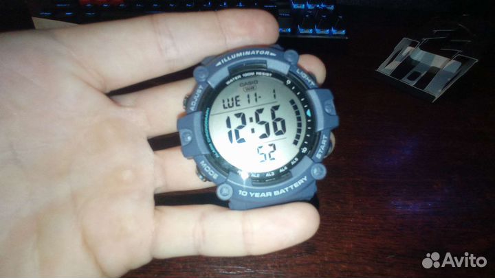 Часы Casio illuminator AE 1500WH серые