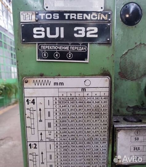 Токарный станок TOS Trencin SUI 32/750
