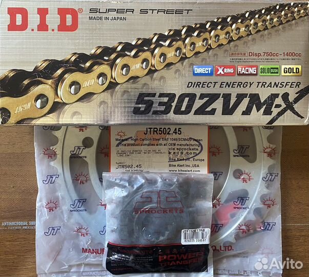 DID Комплект звезды и цепь kawasaki GPZ1100 95-98