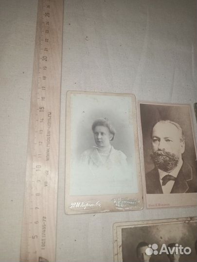 Дореволюционные фото кабинетные 4 шт