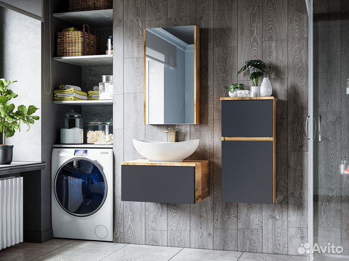 Тумба с раковиной Misty Ива П-Ива-01060-481Я