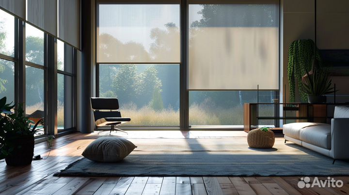 Рулонные шторы с электроприводом