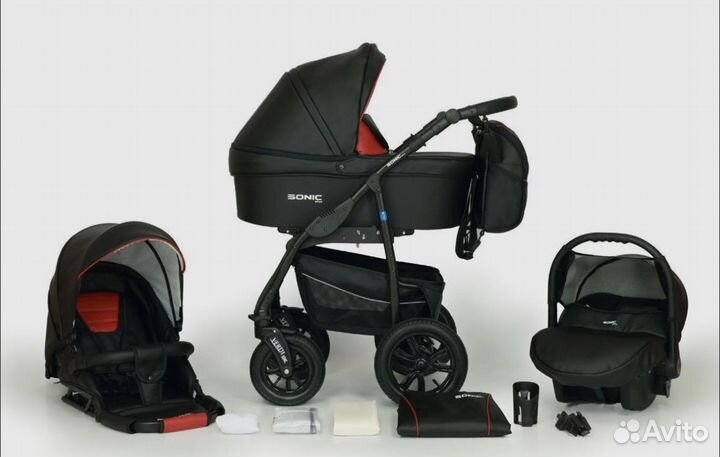 Коляска соник верди плюс 3 в 1