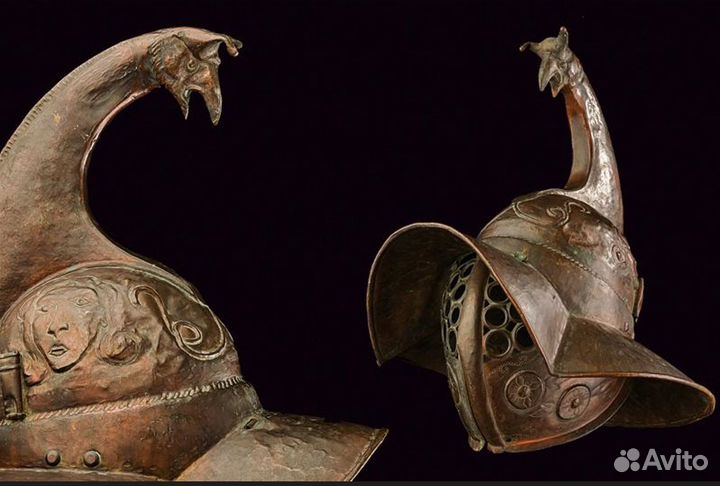 Шлем гладиатора из Помпеи, 1 век до н.э, историзм