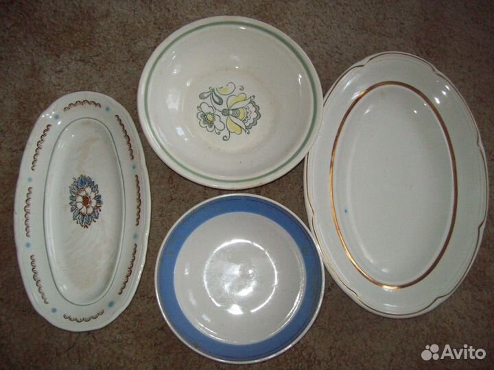 Тарелки новые разные- фарфор,эмалирован,стаканы