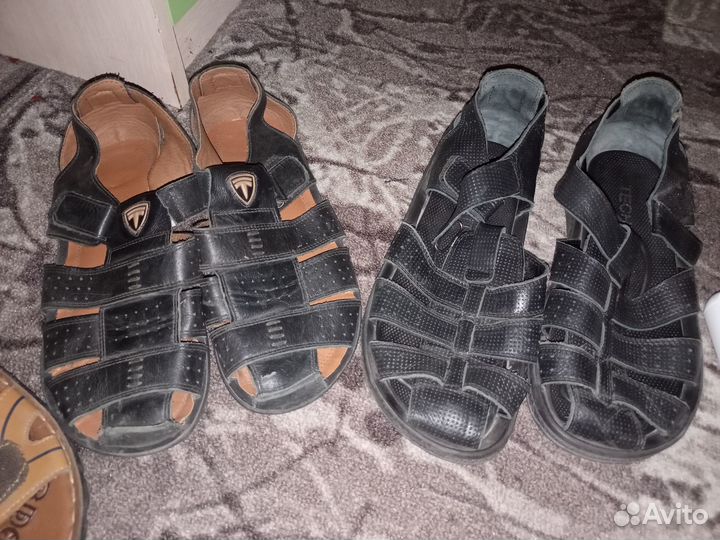 Продам кожанные сандали