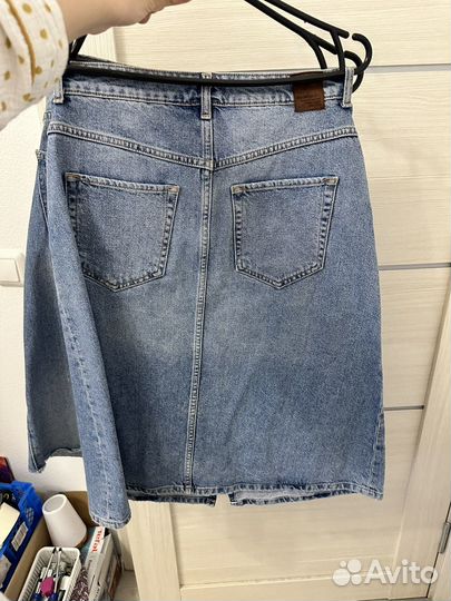Джинсовая юбка zara оригинал