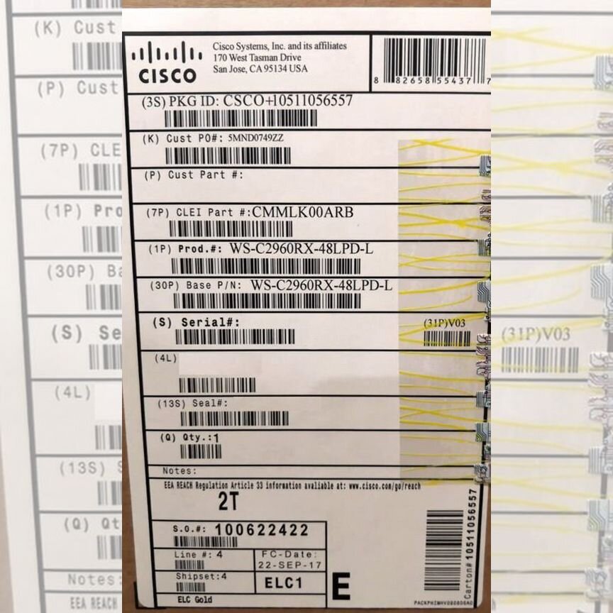 [WS-C2960RX-48LPD-L] Коммутатор Cisco (Россия) Ws-C2960rx-48lpd-L