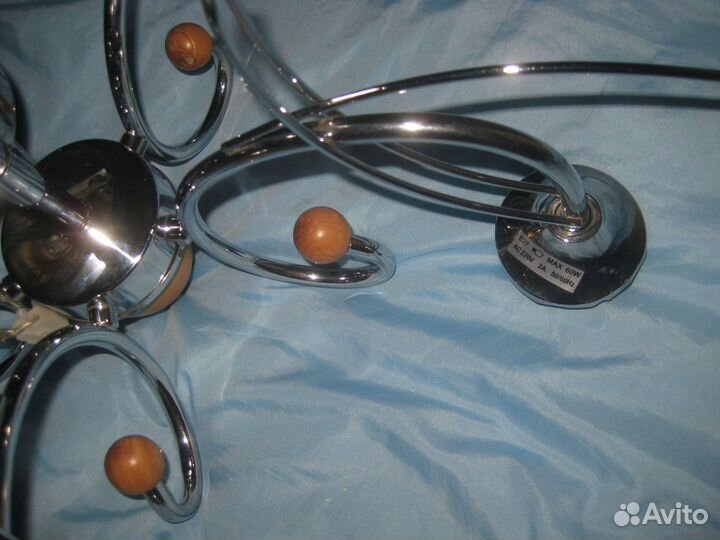 Хромированный каркас люстры - без патронов