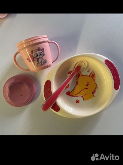 Детская силиконовая посуда для прикорма