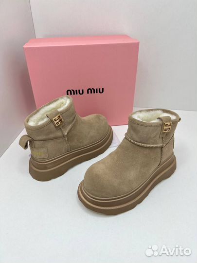 Ботинки Замшевые Miu Miu Размеры 36-40