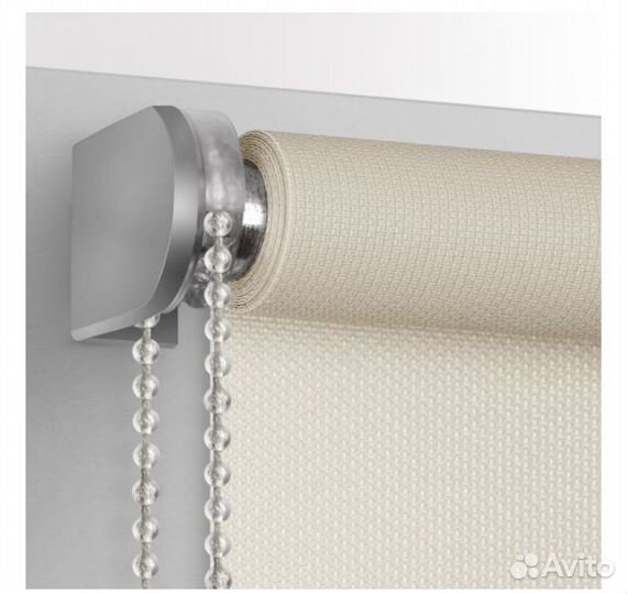 Новая рулонная штора 80*160 кремовая