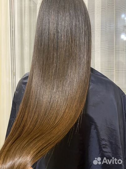 Кератиновое выпрямление волос модель
