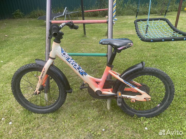 Детский велосипед DeWolf J160 Girl розовый