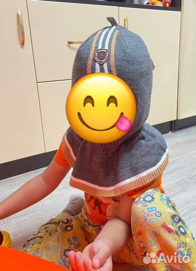 Шапка шлем для мальчика