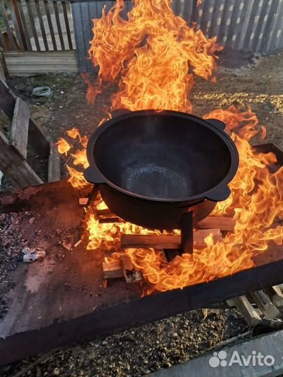 Казан чугунный 12 литров +тренога, опт, розница