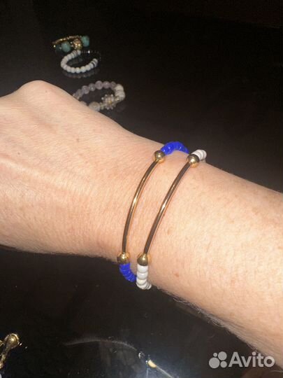 Комплект венецианский бисер/ муранское стекло