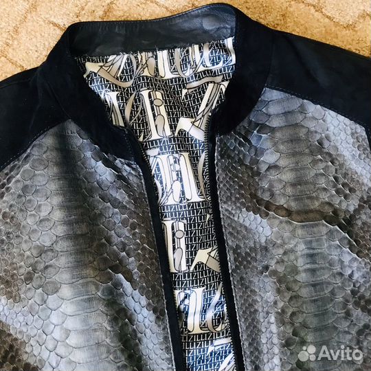 Кожаная куртка мужская пилот бомбер