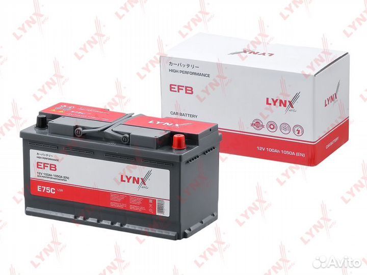 Аккумуляторlynx efbl5R,100Ah,1050A