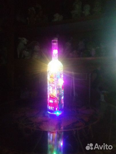 Бутылка, с ручной росписью