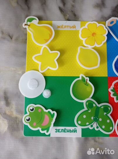 Игры на липучках. Изучаем цвета