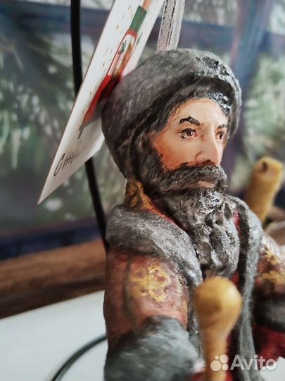 Елочные игрушки из ваты Боярин