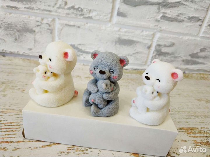 Мыло ручной работы-сова, лиса, кошка, мишка и друг