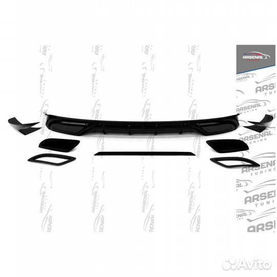 Диффузор GT для KIA RIO 3 рестайлинг