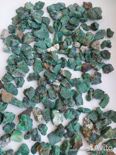 Малахит необработанные камни