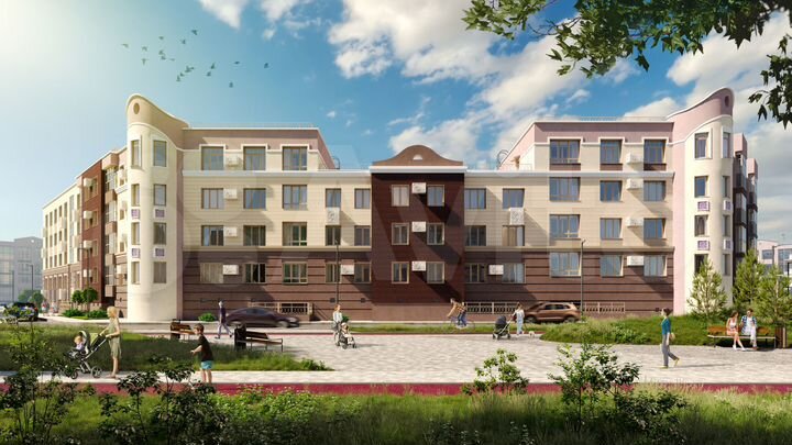 3-к. квартира, 92 м², 4/4 эт.