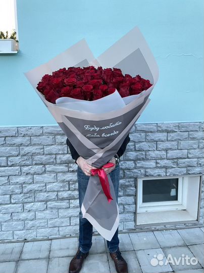 Букеты гиганты из роз