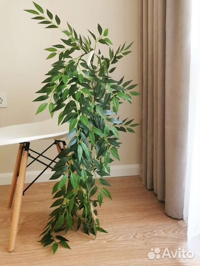 Лиана декоративная 170 см искусственная олива