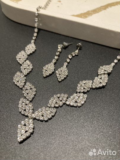 Ожерелье и серьги комплект Lady Collection