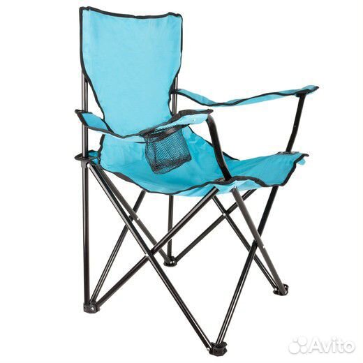 Кресло туристическое с подстакаником, сетка