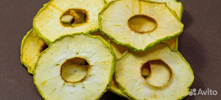 Фруктовые чипсы яблоко зелёное