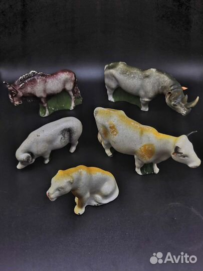 Фигурки животных, СССР, 70е, пенопласт