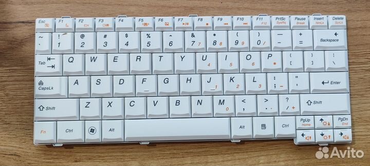 Клавиатура для ноутбука Lenovo IdeaPad S12 белая
