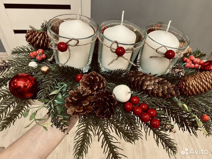 Свеча в оформлении