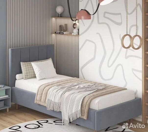 Односпальная мягкая кровать