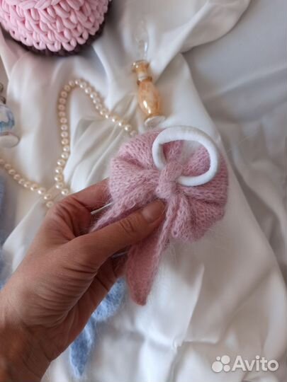 Заколки бантики на резиночках