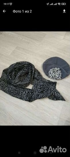 Шапка и шарф на весну