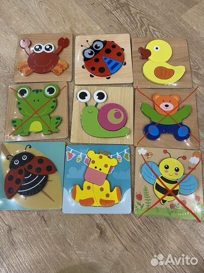 Развивающие игрушки - пазлы (новые)