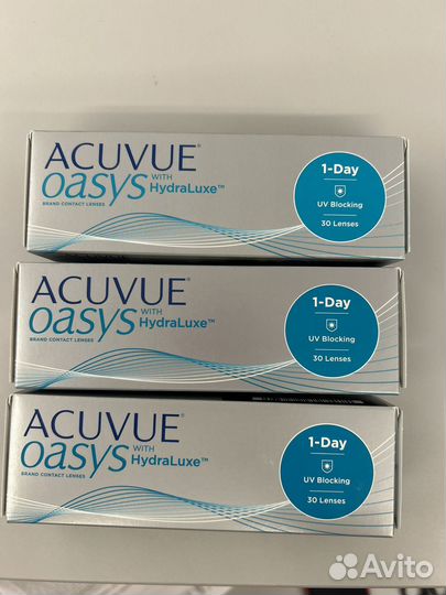 Линзы контактные acuvue oasys однодневные