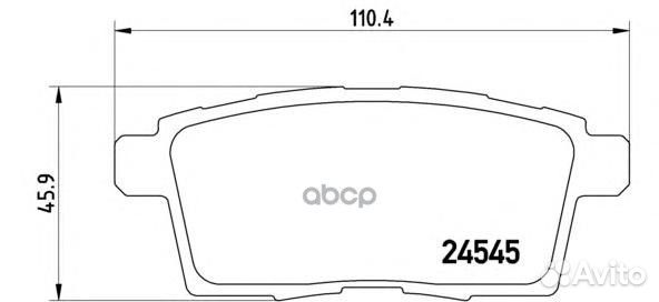 Колодки тормозные дисковые зад P49041 Brembo