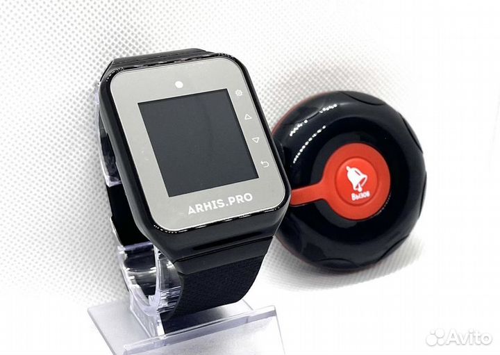 Кнопка вызова официанта персонала Классик и часы