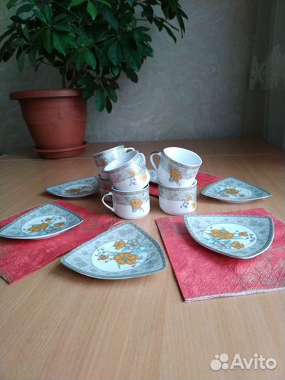 Кофейный сервиз Yamasen 6 пар новый