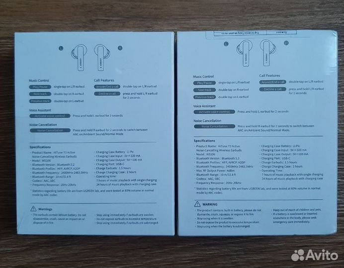 Ugreen HiTune T3 ANC беспроводные наушники